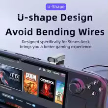 180 Degree Angle USB C Adapter Type C Male to Female 20Gbps PD 140W Fast Charging Converter Adapter for Steam Deck Accessories