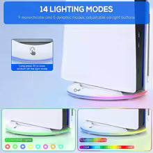 Vertical Cooling Stand with RGB Light For PS5 Slim / PS5 Pro Console Anti-Slip Base Bracket Holder Bracket Gaming Accessories