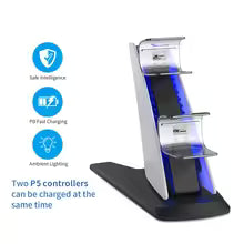 For Sony Playstation 5 Fast Charging Dock Cradle For PS5 Wireless Joystick Dual Fast Charger Docking Station Game Accessories