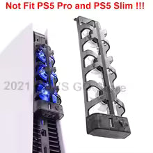 PS5 Accessories 3 Cooler Fan Efficient Cooling System with LED Light for Sony Playstation 5 PS 5 Disc & Digital Edition Console