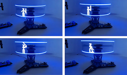 The Orbiter LED Display Stand projects floating text and patterns with dynamic rotation—stylish, futuristic, and unforgettable.